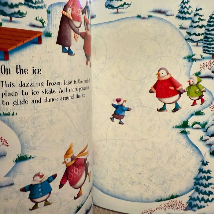 Set 2 carti cu stickere de Craciun- Usborne