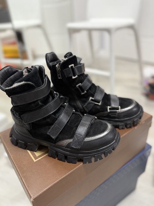 Сапоги для девочки из натуральной кожи