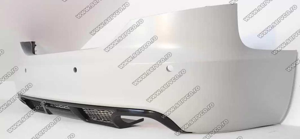 Prelungire spoiler tuning sport bara spate Audi A6 C6 4F ABT Sedan S line RS6 S6 2004-2008 ver. 2