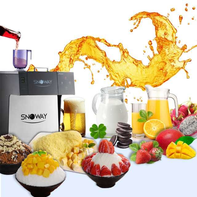 Masina de inghetata coreeana bing-su (fulgi)