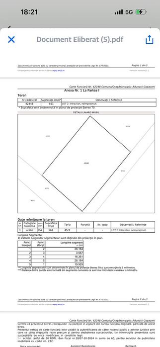 Teren intravilan de vanzare