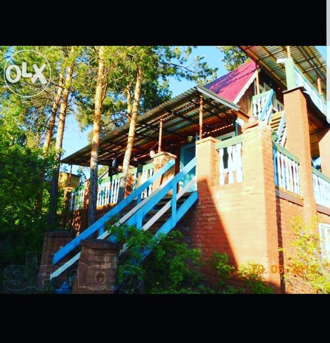 Домик голубой залив