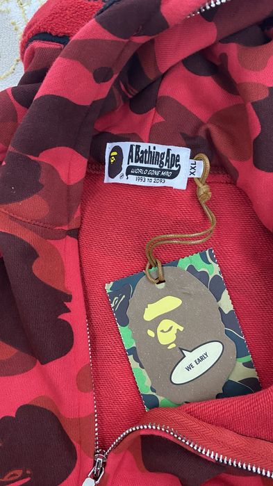 Зипка bape red размер хл