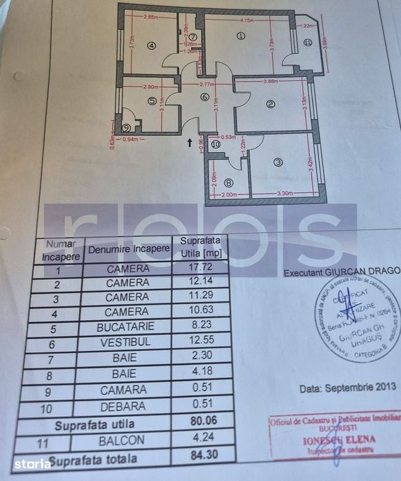 Apartament 4 Camere | Decomandat | 2 Bai | Bloc Reabilitat | Parcul He