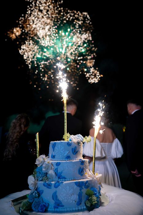 Foc artificii exterior, fum greu, vulcani artificii, oglinda magică !