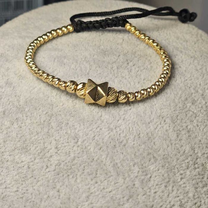 Bratara cu bile din aur 14K, 4.72 grame