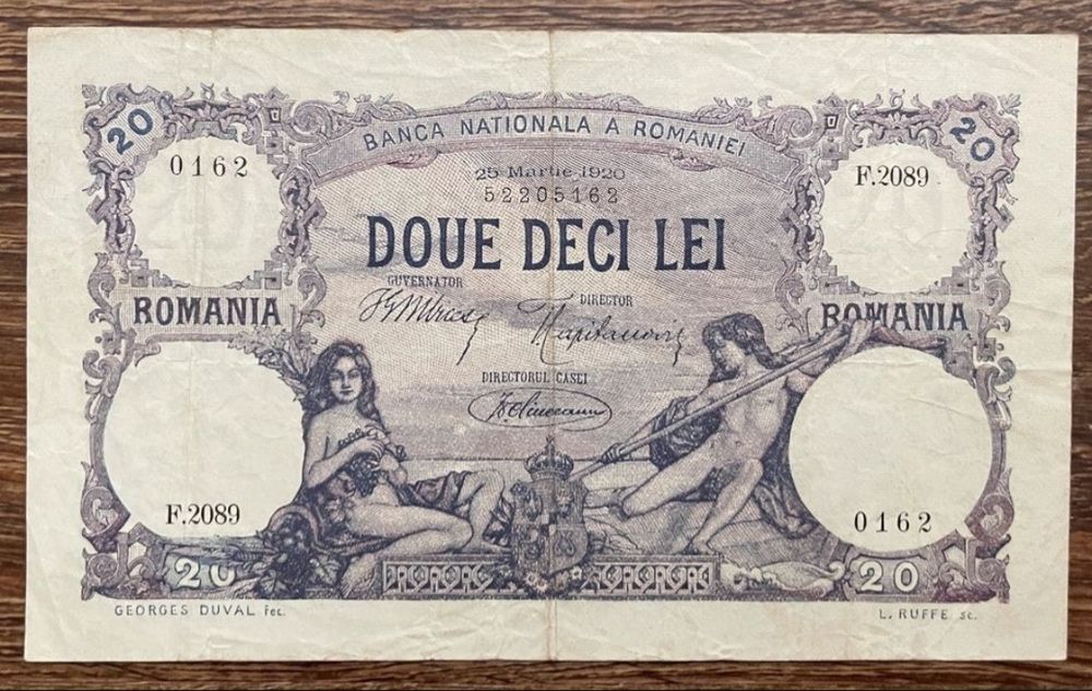 Vand bancnota 20 de lei din 1920