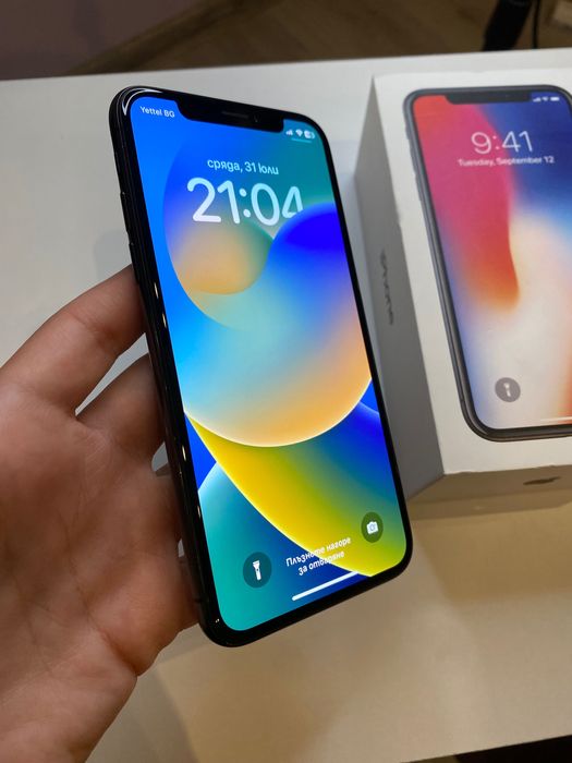 iPhone X 97% капацитет на батерията ДОСТАВКА САМО С ЕКОНТ ИЛИ СПИДИ