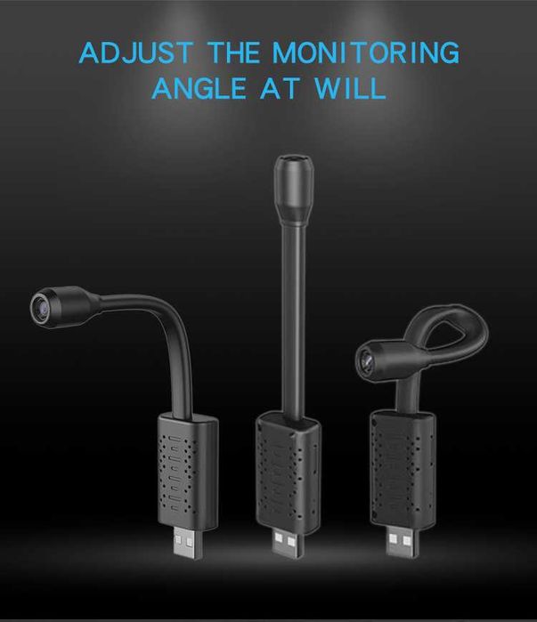 Скрита Wi-Fi камера с USB накрайник, видеонаблюдение, шпионска камера