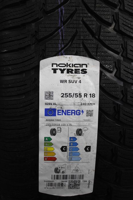 255/55-18 Nokian нова зимна гума 1 брой