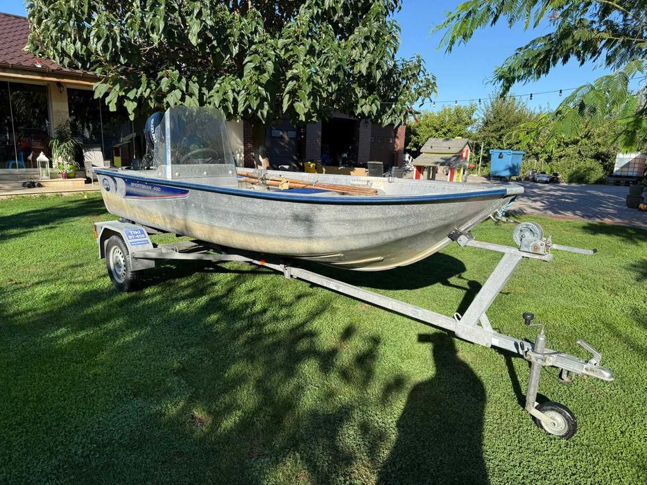 Barca aluminiu Linder 400 Sportsman cu peridoc