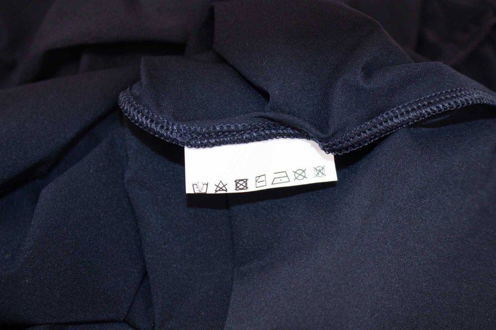 Max Mara Studio  дизайнерска дамска блуза тъмносиня с мини камъни M