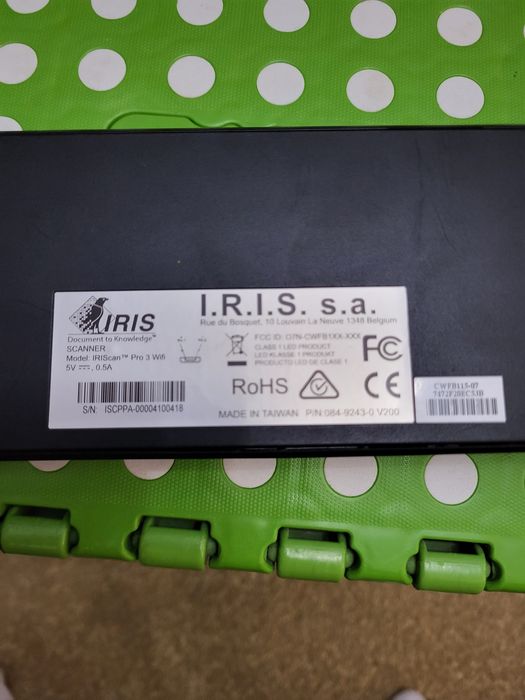 IriScan pro3 wi-fi