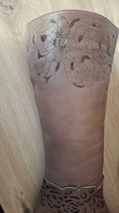 Ботуши естествена кожа N39, чанта