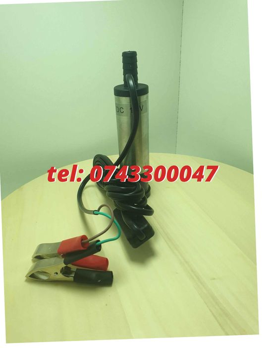 Pompa Electrica Submersibila Pentru Transfer 12v Motorina Si Apa Ulei