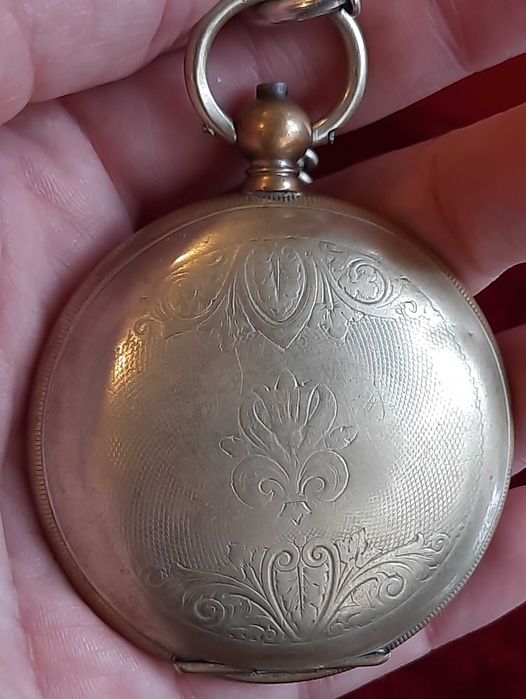 Старинен Османски джобен часовник с кюстек и ключ