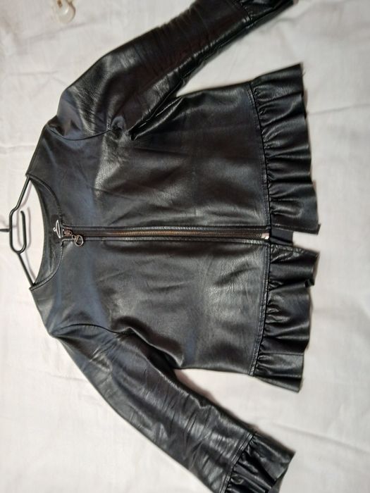 Costum imitație de piele de calitate,negru