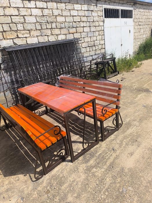 Качела. Урна. Скамейка. Веседка