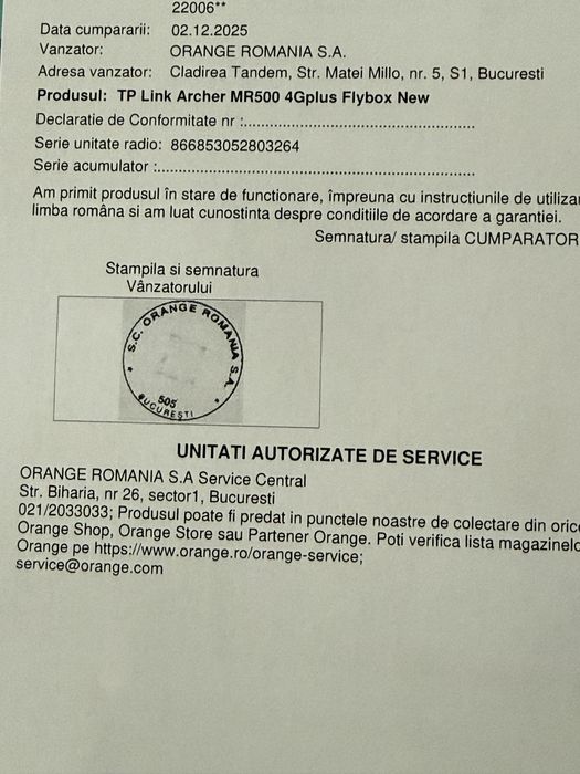 Tp link Archer MR500 sigilat