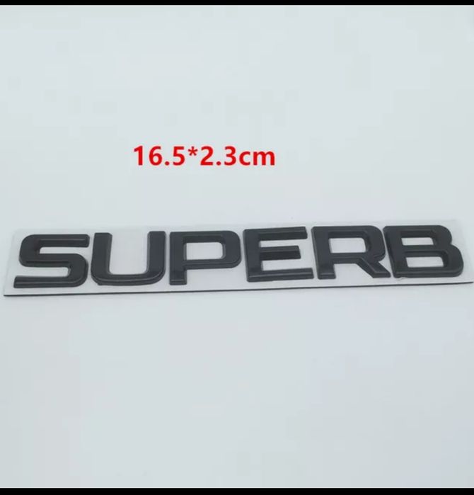 Litere Scris SKODA Octavia Karoq Superb Portbagaj Haion Negru Lucios