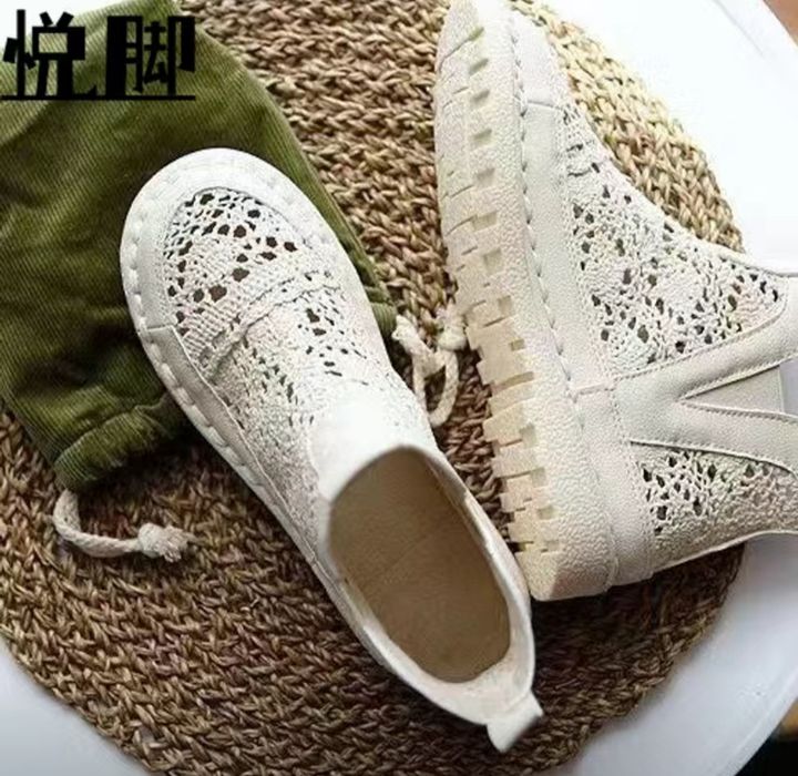 Женские крутые ботинки в сетку. Новые