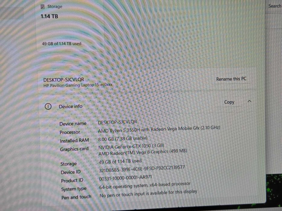 Ryzen 5 | GTX 1050 | 1256GB | IPS 144Hz | 8RAM лаптоп hp pavilion хп laptop gaming гейминг