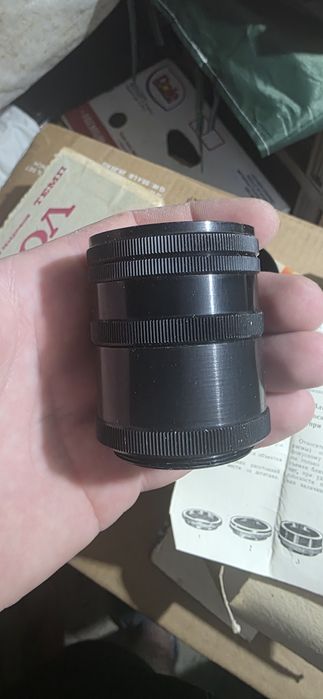 Удължителни пръстени за фотоапарати Зенит М42x1 в оригиналната кутия, хартия, пластмаса, СССР, 1970 г.
