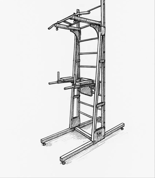 Тренажёр турник брусья пресс