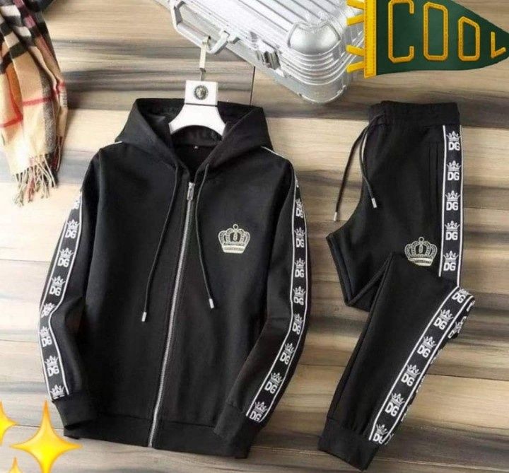 Trening bumbac Dolce Gabbana, logo brodat  saculet inclus