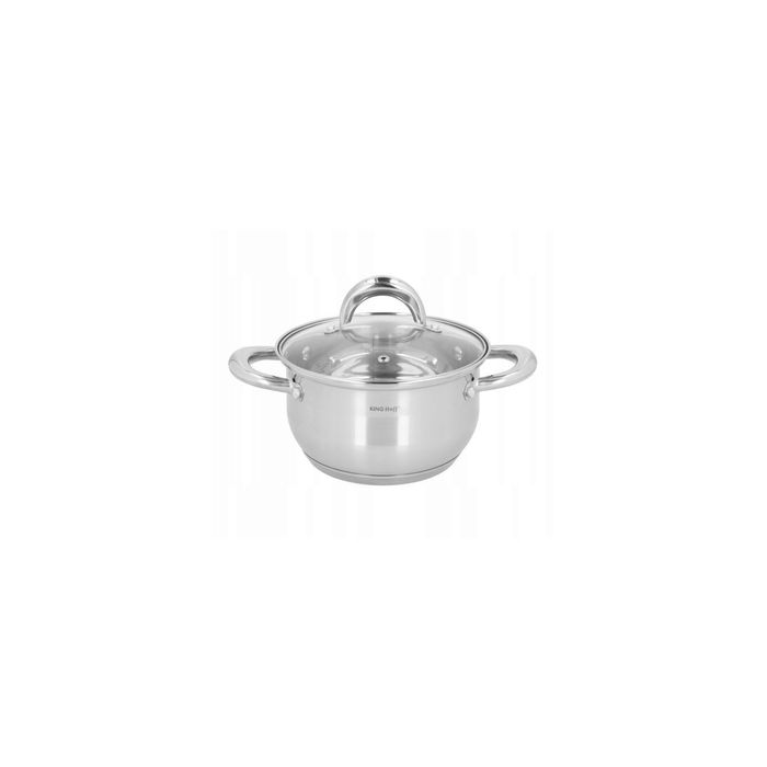 Set de 4 oale cu capac, inox, dimensiuni 16,18,20,24 cm, fund termic