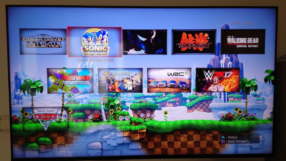 PlayStation 3 Super Slim с 2 джойстика и 40 игри