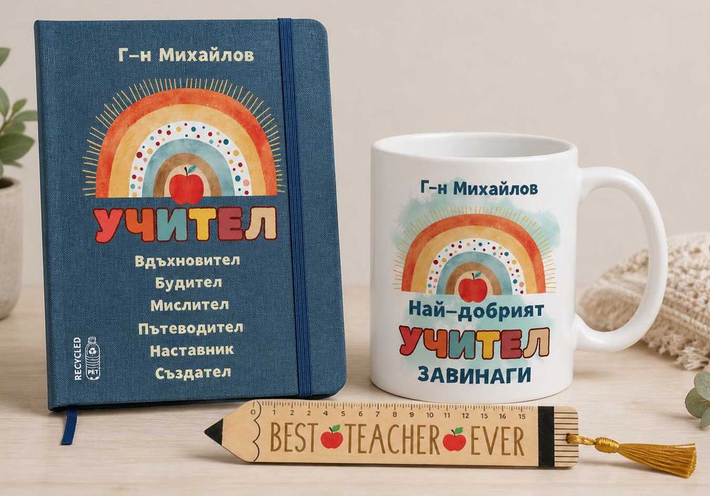 Персонализиран подарък за учителка/ подрък за учител