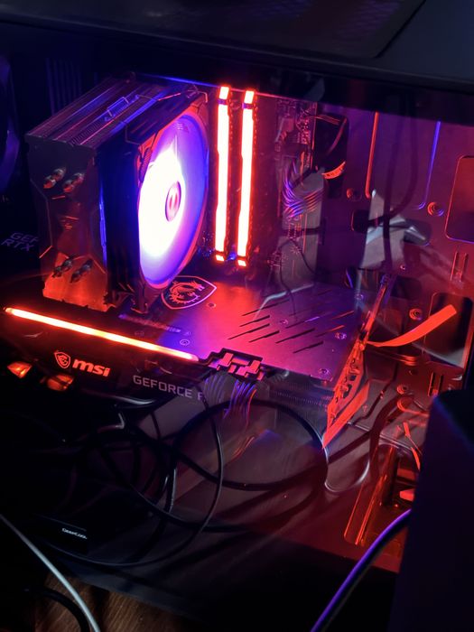 Мощен геймърски компютър MSI RTX 3060 12GB / Ryzen 7 5700X / 32GB RGB RAM + Windows 11 Pro