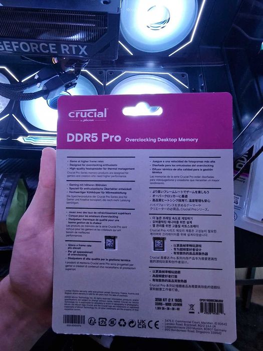 Memorii Crucial Pro , 32GB DDR5, 6000MHz, CL36 NOI, SIGILATE