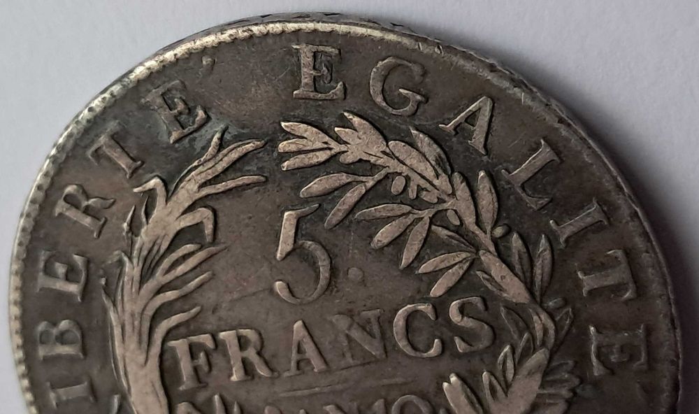 Italia, Gaule SubAlpine , 5 Francs 1801