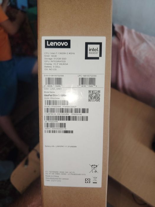 Lenovo core i7 13 avlod 16 ga 512
