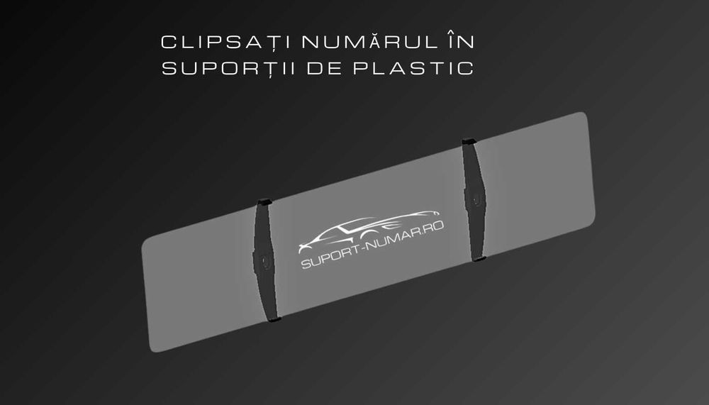 Suport număr înmatriculare slim simplu