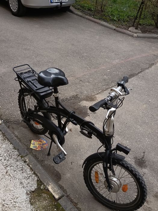 Bicicletă electrică pliabilă Leader E-Powered Bike Line – ideală pentru livrări (Glovo/Bolt)