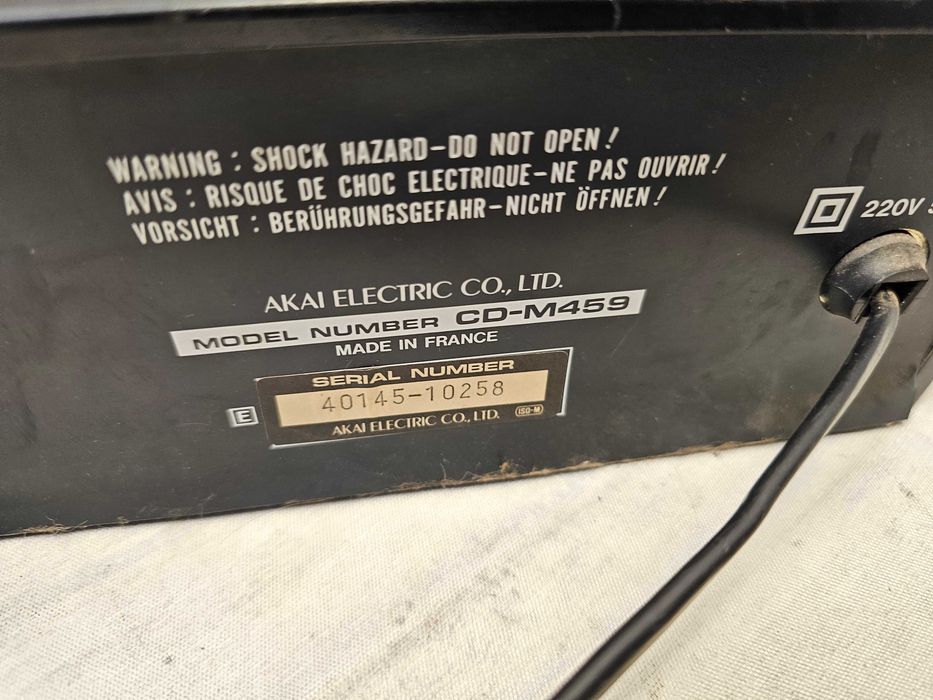 Akai CD-M459 Digital Output Made in France