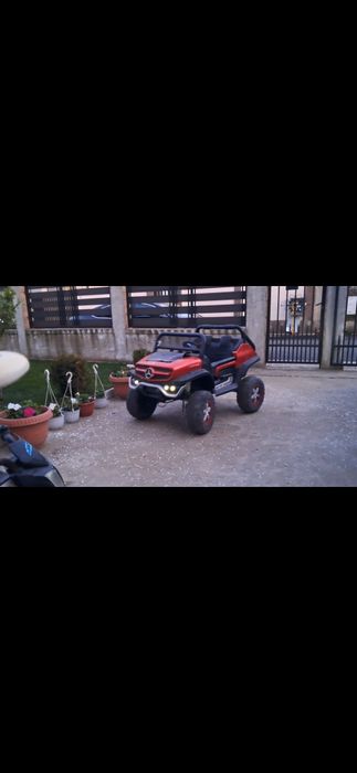 Masinuta Mercedes Unimog +Motocicleta  electrica