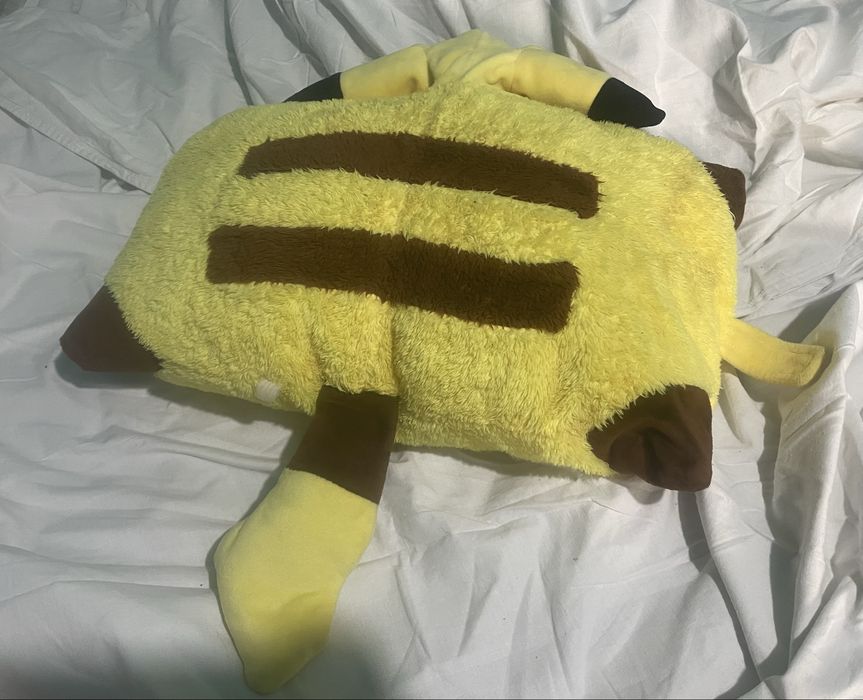 Pernă decorativă Pikachu pluș moale Pokémon Nintendo galbenă kawaii