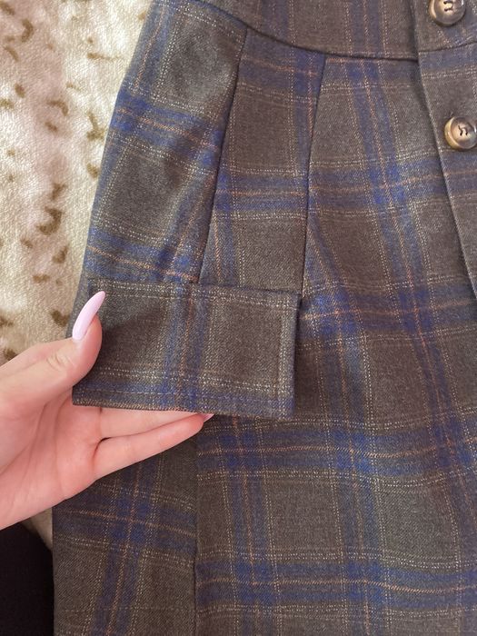 классика юбка-шорты в клетку