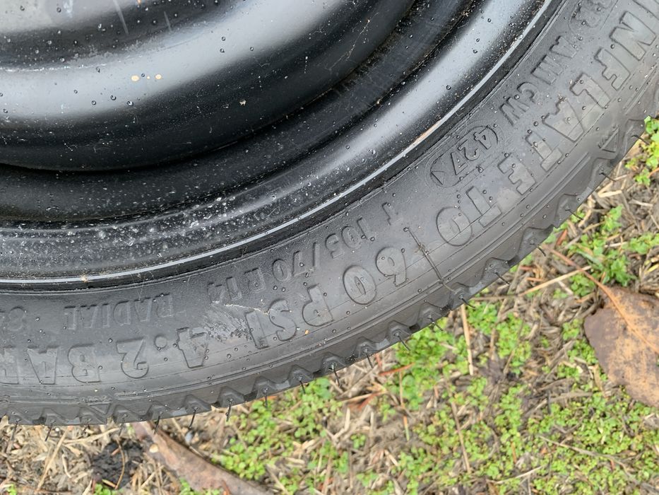 Резервна гума патерица фолксваген vw 4x100