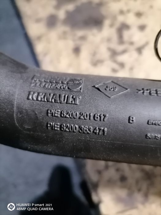 Furtun intercooler Scenic 2, 8200201617