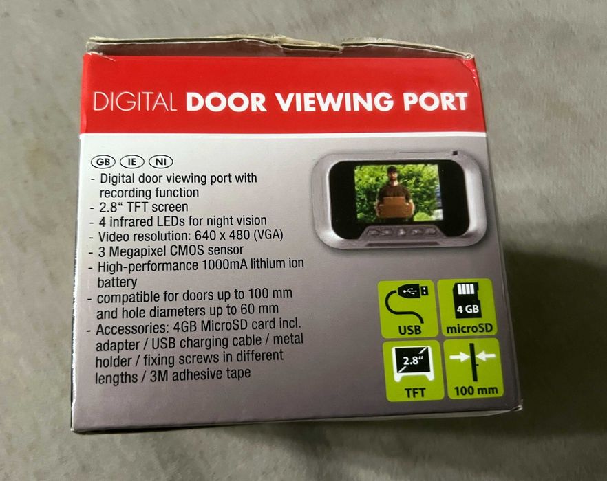 Vizor digital usa cu ecran TFT camera IR microSD nou