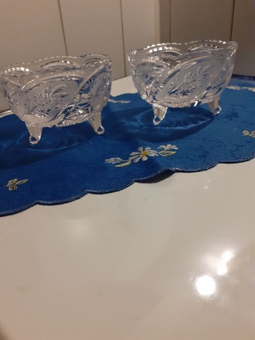 Хрустальные вазочки конфетницы 2 шт