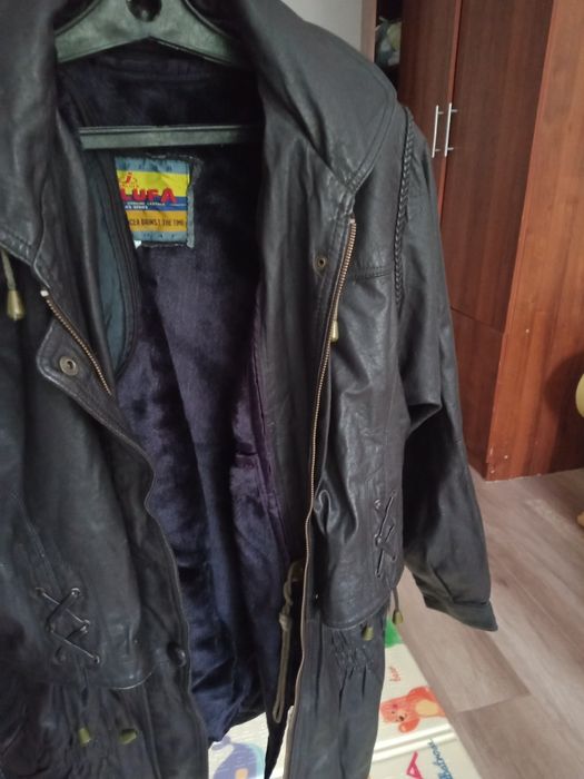 Кожаная куртка,размер XXL