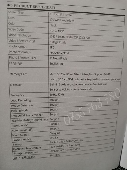 Camera auto DVR - AZDOME M11 FHD 1080P