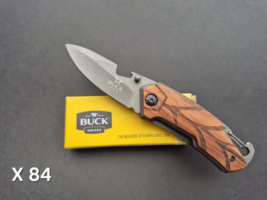 Сгъваеми джобни ножчета BUCK с дървена дръжка