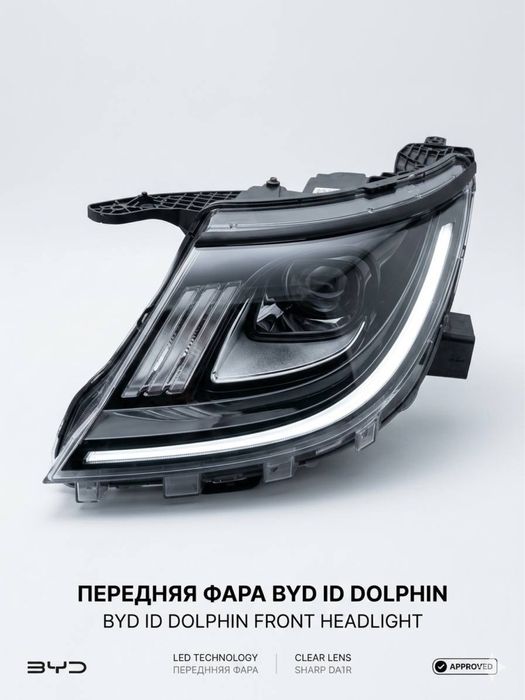 BYD dolphin передние фары левая сторона рулевая